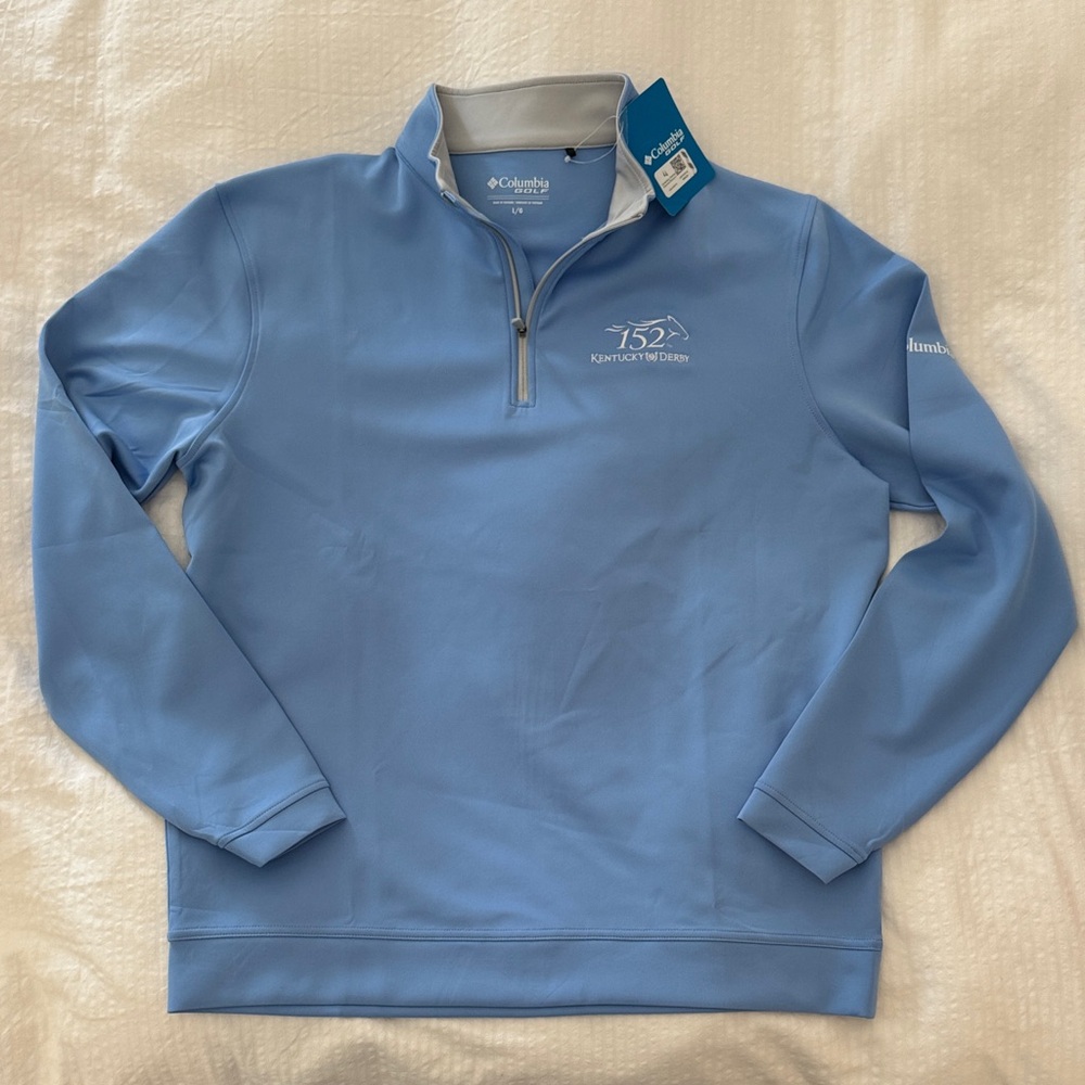 Columbia Light Blue Performance Pullover